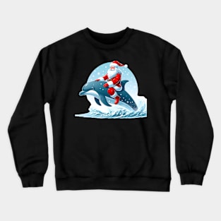 Dolphin Santa Claus Crewneck Sweatshirt